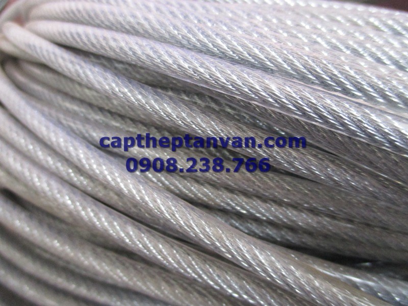 Cáp thép bọc nhựa D3mm