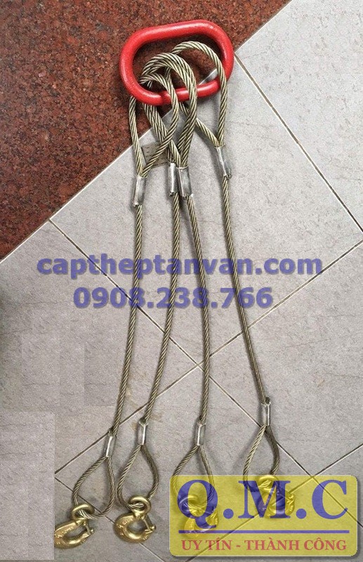 Sling dây cáp thép 4 chân