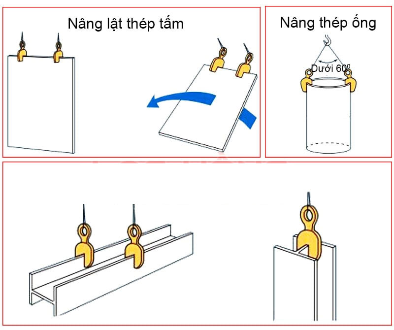 Kẹp tôn đứng 1 tấn